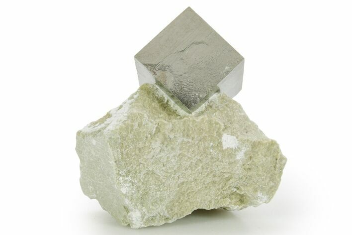 Natural Pyrite Cube In Rock - Navajun, Spain #361827